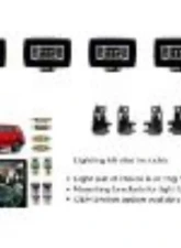 Cali Raised LED Premium Roof Rack 43 In Dual Function Small Switch & Wiring Toyota 4Runner 2010-2021                                     - CR2945 - Image 6