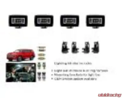 Cali Raised LED Premium Roof Rack 43 In Dual Function Small Switch & Wiring Toyota 4Runner 2010-2021 - CR2945