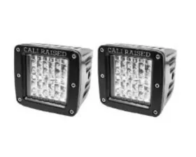 Cali Raised LED Ditch Mount 18W 3X2 Amber LED Pods Toyota OEM Square Style Ditch Lights Switch Toyota Rav4 2019+