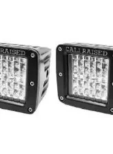 Cali Raised LED Ditch Mount 18W 3X2 Amber LED Pods Toyota OEM Square Style Ditch Lights Switch Toyota Rav4 2019+                                     - CR3128 - Image 2