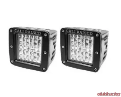 Cali Raised LED Ditch Mount 18W 3X2 Amber LED Pods Wiring Harness Toyota Rav4 2019+ - CR3124