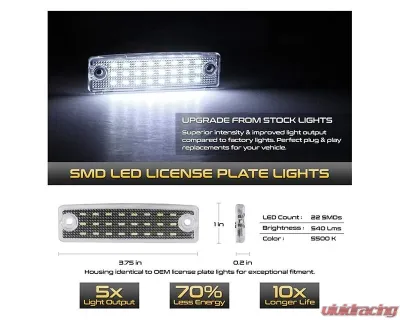 Cali Raised LED License Plate LED Lights Toyota 4Runner 2003+ - CR2411