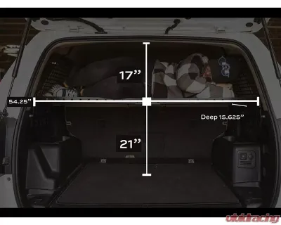 Cali Raised LED Both Sides Rear 3rd Row Rear Window Molle Panel w/ Cargo Tray Toyota 4Runner 2010+ - CR3604