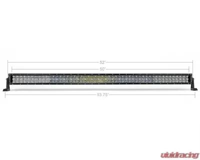 Cali Raised LED 52 inch Combo Curved LED Light Bar & Roof Bracket Kit w/ Blue Backlight Tall Switch Toyota Tacoma 2005-2022 - CR2464