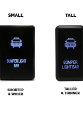 Cali Raised LED 52 inch Combo Curved LED Light Bar & Roof Bracket Kit w/ Blue Backlight Tall Switch Toyota Tacoma 2005-2022                                     - CR2464 - Image 6