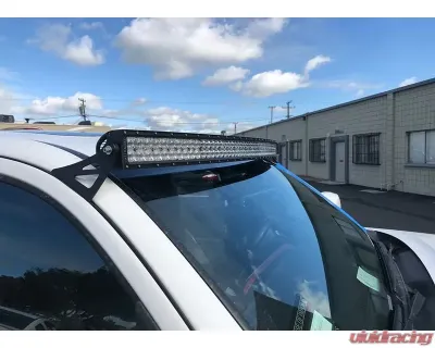 Cali Raised LED 52 inch Combo Curved LED Light Bar & Roof Bracket Kit w/ Blue Backlight Tall Switch Toyota Tacoma 2005-2022 - CR2464