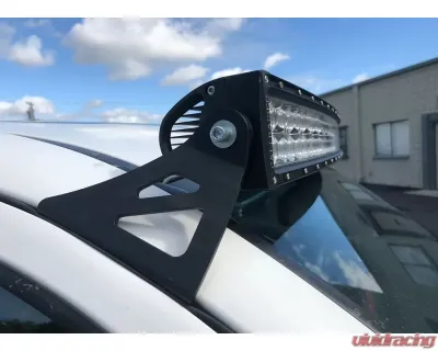 Cali Raised LED 52 inch Combo Curved LED Light Bar & Roof Bracket Kit w/ Blue Backlight Tall Switch Toyota Tacoma 2005-2022 - CR2464