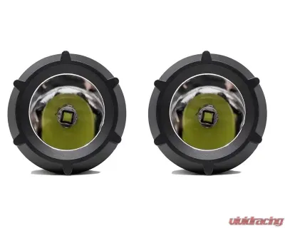 Cali Raised LED 3.5 inch Pair Round Cannon LED Pods - CR2333