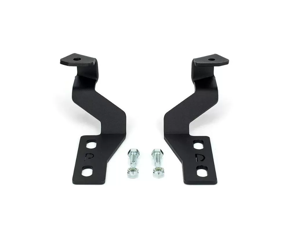 Cali Raised LED 3.5 inch Round Cannon Pod & Low Profile Ditch Light Brackets Kit w/ Tall Blue Backlight Ditch Lights Switch Toyota Tundra 2014-2021 - CR2902