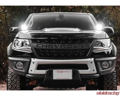 Cali Raised LED 3.5 inch Round Cannon Pod & Low Profile DItch Light Brackets Kit Chevy Colorado | Canyon 2015-2021 - CR2908