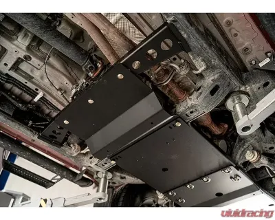 Cali Raised LED Steel Powder Coated Transfer Case Skid Plate Toyota Tacoma 2005-2015 - CR3653