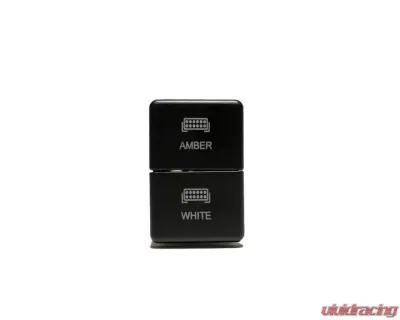 Cali Raised LED Dual Function Toyota OEM Style "Amber & White" Small Style Switch - CR2381