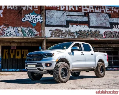 Cali Raised LED 27W Side Projecting Pods & Ditch Mounts w/ Wiring Harness Ford Ranger 2019+ - CR2920