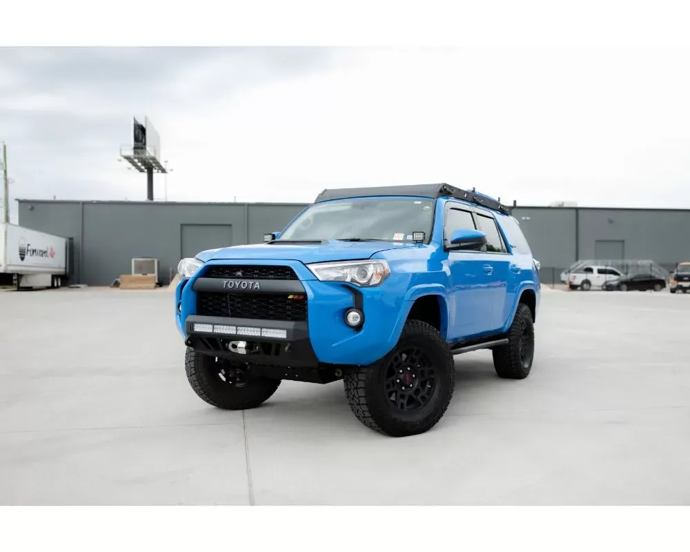 Cali Raised LED Small Blue Stealth Bumper Light Bar w/ 32" LED Bar Spot Beam Toyota 4Runner 2014+ - CR3767