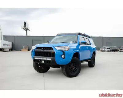 Cali Raised LED Small Blue Stealth Bumper Light Bar w/ 32" LED Bar Spot Beam Toyota 4Runner 2014+ - CR3767
