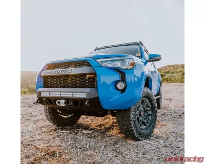 Cali Raised LED Small Blue Stealth Bumper Light Bar w/ 32" LED Bar Spot Beam Toyota 4Runner 2014+ - CR3767