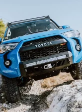 Cali Raised LED Small Blue Stealth Bumper Light Bar w/ 32" LED Bar Spot Beam Toyota 4Runner 2014+                                     - CR3767 - Image 7