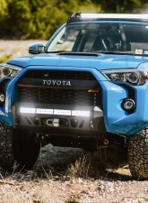 Cali Raised LED Small Blue Stealth Bumper Light Bar w/ 32" LED Bar Spot Beam Toyota 4Runner 2014+                                     - CR3767 - Image 8