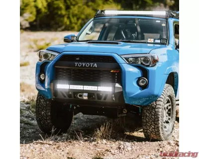Cali Raised LED Small Blue Stealth Bumper Light Bar w/ 32" LED Bar Spot Beam Toyota 4Runner 2014+ - CR3767