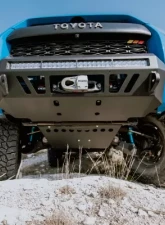 Cali Raised Front Skid Plate Steel/Raw Toyota 4Runner 2014-2024                                     - CR3802 - Image 4