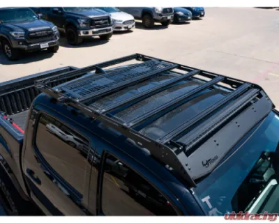 Cali Raised LED MOLLE Panel for Prinsu Roof Rack Black Semi Gloss Powdercoat - 3.16E+13