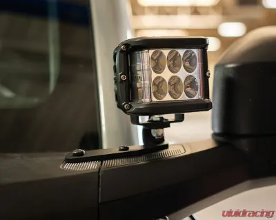 Cali Raised LED Ditch Light Mount Kit (2) 3.5 Inch Round Cannon Pods - CR4039