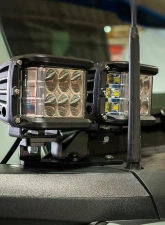 Cali Raised LED Ditch Light Mount Kit (2) 3.5 Inch Round Cannon Pods                                     - CR4039 - Image 5