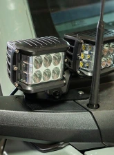 Cali Raised LED Ditch Light Mount Kit (2) 3.5 Inch Round Cannon Pods                                     - CR4039 - Image 6