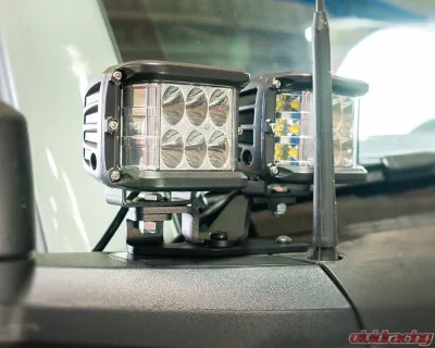 Cali Raised LED Ditch Light Mount Kit (2) 3.5 Inch Round Cannon Pods - CR4039