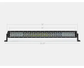 Cali Raised LED Second 32 Inch Combo Beam Light Bar with Relocation Mounts Stealth Bumper Toyota Tacoma 2024+