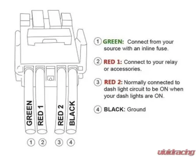 Cali Raised LED Square OEM Style "Flux Capacitor" Switch Toyota - CR4144