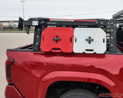 Cali Raised LED Overland Short Bed Mid Height Rack Toyota Tacoma 2024+ - CR4054