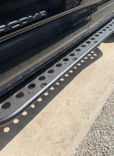 Cali Raised LED Step Edition Rock Slider Double Cab | Long Bed w/ Kick Out | Yes (Powder Coat) | Raw Steel Toyota Tacoma 2024+                                     - CR4093 - Image 8