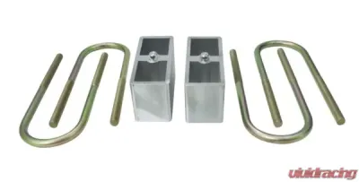MaxTrac 3in Rear Lowering Blocks and U-Bolts Chevrolet S10 2WD 1982-2004 - 430030