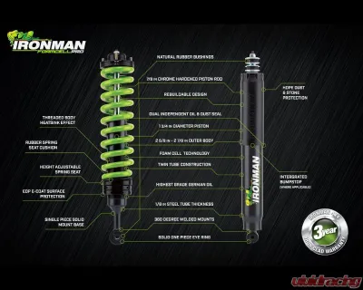Ironman 4x4 Foam Cell Pro 2.5" Suspension Lift Kit Medium Load Springs Toyota Tundra 2022+ - TOY088BBKPS1P