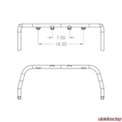 Rally Innovations Light Bar Subaru Outback 1995-1999 - SU-BGA-RLB-01