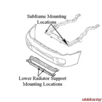 Rally Innovations Light Bar Subaru Impreza RS | WRX 2002-2003 - SU-GDA-RLB-01