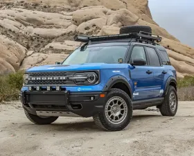 Rally Innovations Light Bar W/ Skid Guard Raw Ford Bronco Sport Badlands/First Edition 2021+