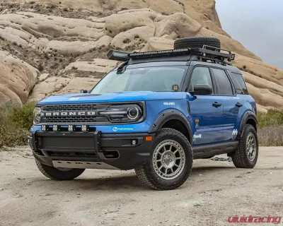 Rally Innovations Light Bar W/ Skid Guard Raw Ford Bronco Sport Badlands/First Edition 2021+ - FO-R9F-RLB-01