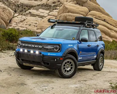 Rally Innovations Light Bar W/ Skid Guard Raw Ford Bronco Sport Badlands/First Edition 2021+ - FO-R9F-RLB-01