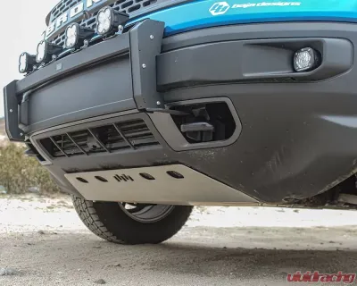 Rally Innovations Light Bar W/ Skid Guard Raw Ford Bronco Sport Badlands/First Edition 2021+ - FO-R9F-RLB-01