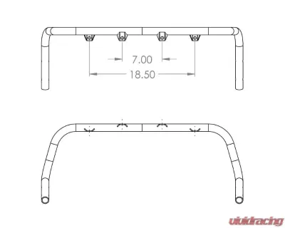 Rally Innovations Light Bar Subaru Legacy Outback 2005-2009 - SU-BPA-RLB-01