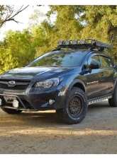 Rally Innovations Powder Coat Textured Black Rocker Panel Guards Subaru XV Crosstrek 2013-2017                                     - SU-GPA-RPG-01-BLK - Image 2