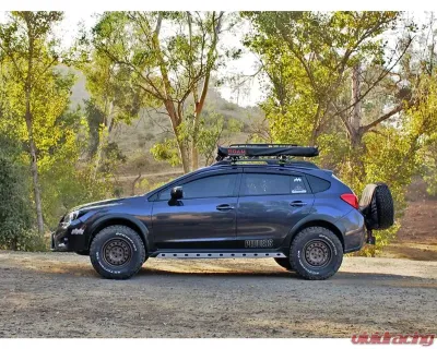 Rally Innovations Powder Coat Textured Black Rocker Panel Guards Subaru XV Crosstrek 2013-2017 - SU-GPA-RPG-01-BLK