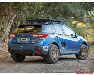 Rally Innovations Powder Coat Textured Black Rocker Panel Guards Subaru XV Crosstrek 2018-2023 - SU-GTA-RPG-01-BLK