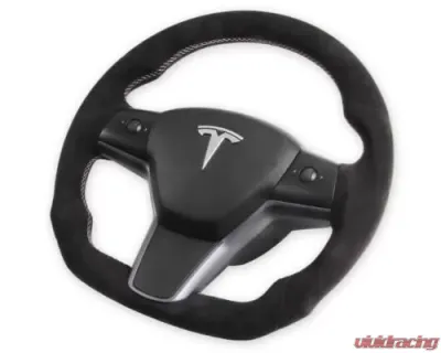 REKUDO Alcantara Wrap Steering Wheel Tesla Model 3 | Model Y 2017-2021 - RK950-02