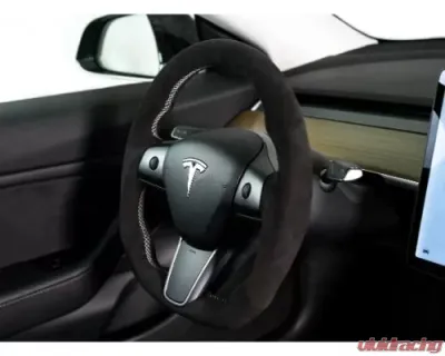 REKUDO Alcantara Wrap Steering Wheel Tesla Model 3 | Model Y 2017-2021 - RK950-02