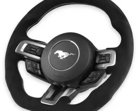 Rekudo Steering Wheel Alcantara Wrapped Ford Mustang 2015-2017