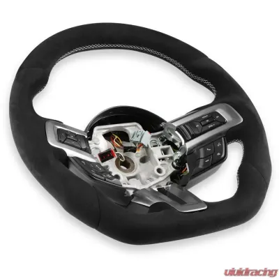 Rekudo Steering Wheel Alcantara Wrapped Heated Ford Mustang 2015-2017 - RK950-08