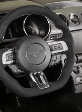 Rekudo Steering Wheel Alcantara Wrapped Heated Ford Mustang 2015-2017                                     - RK950-08 - Image 6